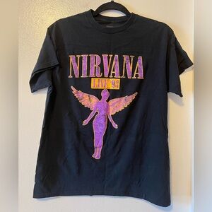 NIRVANA Black Graphic Tee